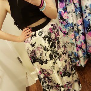 Floral Purple Prom/Formal Dress